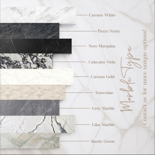 Fluted Calacatta Marble Wall-Mount Sink: Modern Luxury Bathroom Basin M4S026 hover