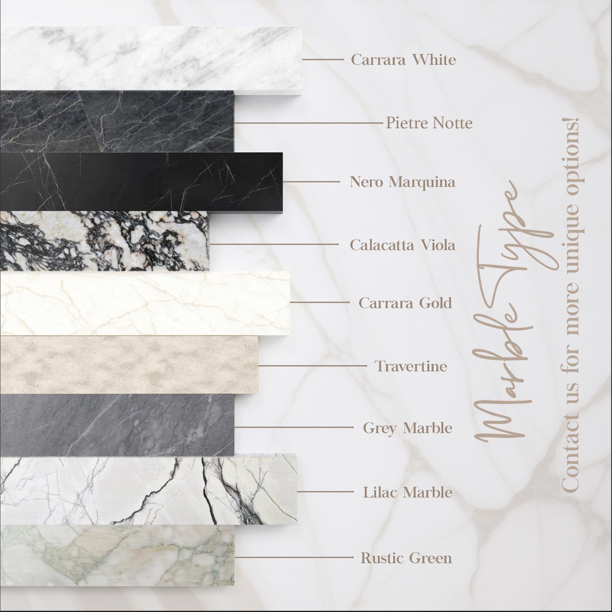 Fluted Carrara Marble Console Sink with Polished Chrome Legs M4M036